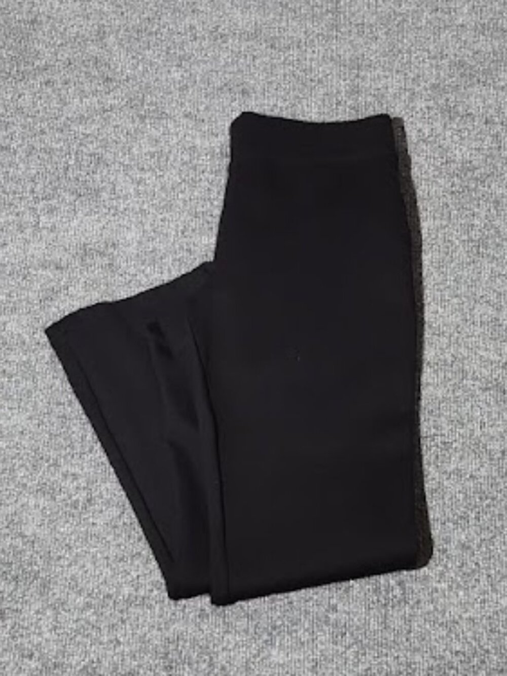 Quince Ultra Stretch Ponte Kick Flare Women's Pants Black Size Small